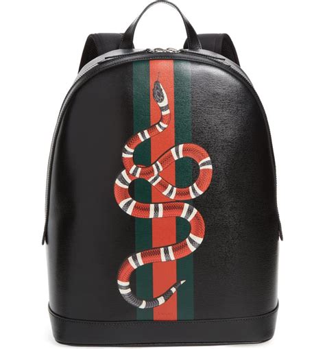 gucci black backpack snake|gucci shark backpack.